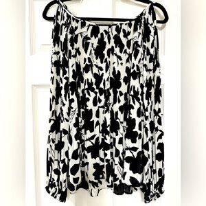 INC peep shoulder blouse